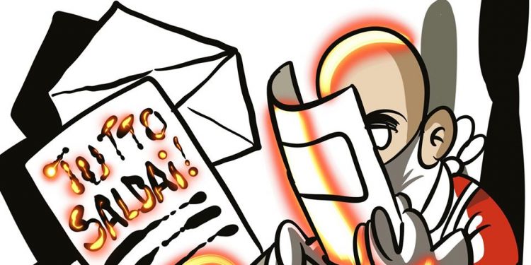 Taranto, la vignetta di Zaza