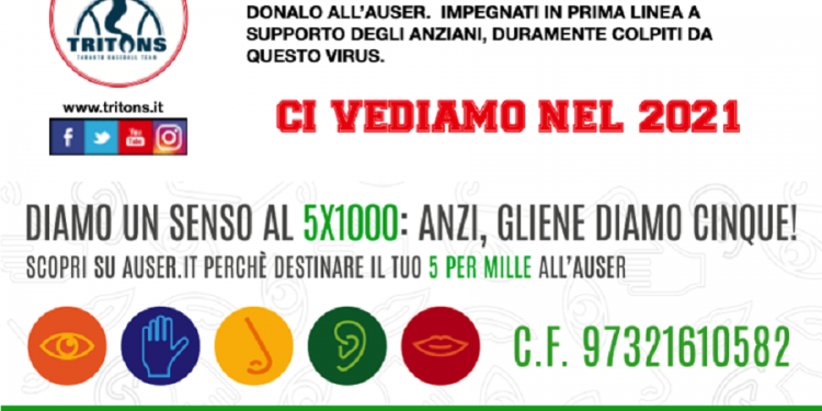 ASD Tritons Taranto, a supporto dell’Auser per l’emergenza Covid-19