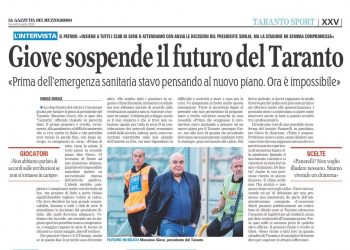 Giove sospende il futuro del Taranto