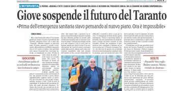 Giove sospende il futuro del Taranto