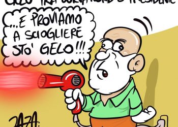 Taranto, la vignetta di Zaza