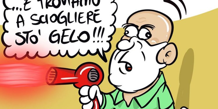 Taranto, la vignetta di Zaza