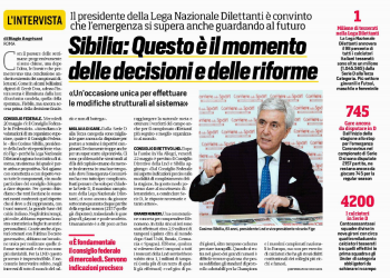 Sibilia, “Questo è il momento delle decisioni e delle riforme”