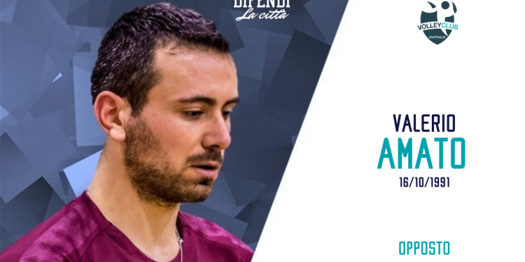 Volley Club Grottaglie: firma anche Valerio Amato. Lenti (DG):”Lavoriamo per un grande colpo”
