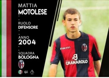 L’ex Cryos Motolese debutta in Primavera con il Bologna, Lafratta: “Un’emozione indescrivibile”