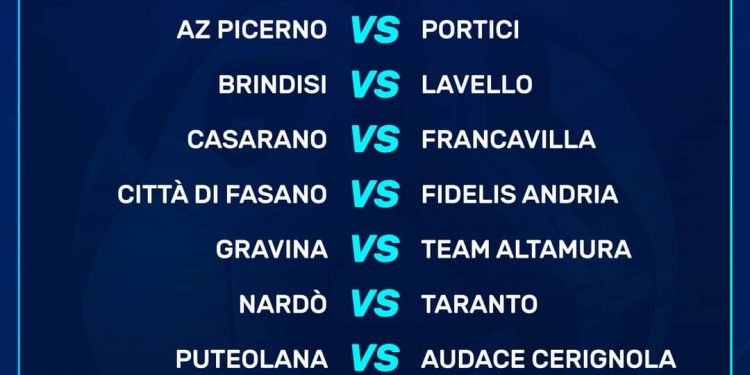 Serie D/H, il calendario completo. Per il Taranto inizio fuori casa