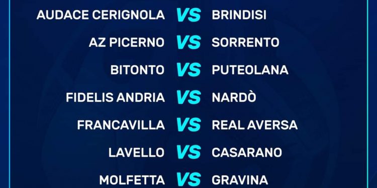Serie D/H, il calendario completo. Per il Taranto inizio fuori casa