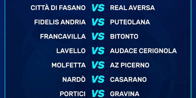 Serie D/H, il calendario completo. Per il Taranto inizio fuori casa