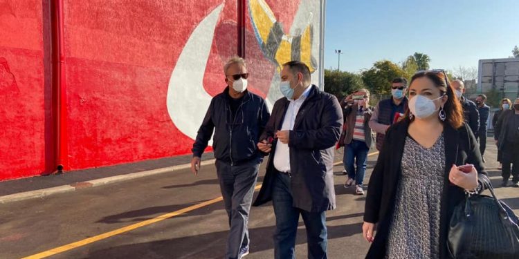 Melucci: «Oggi restituiamo un pezzo di storia della città, superiamo la pandemia e potremo goderci tanti nuovi momenti di festa sportiva nel PalaRicciardi»