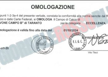 Taranto, contro Fasano e Fidelis si potrebbe giocare ancora a Ginosa