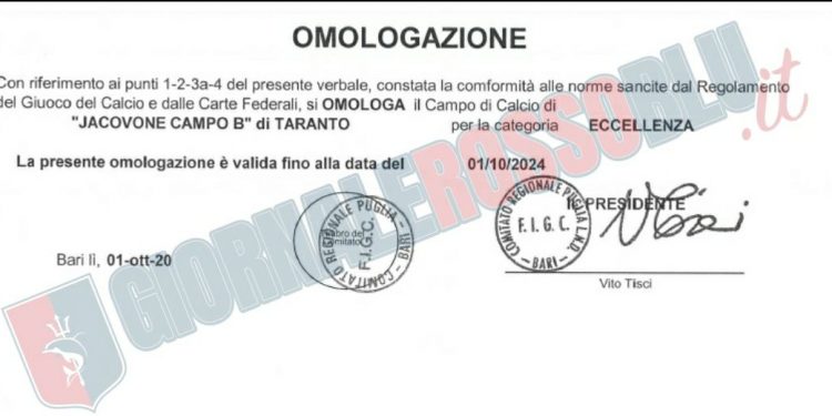 Taranto, contro Fasano e Fidelis si potrebbe giocare ancora a Ginosa