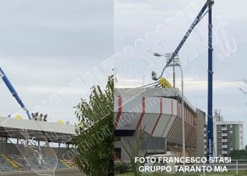Taranto, proseguono i lavori allo Iacovone