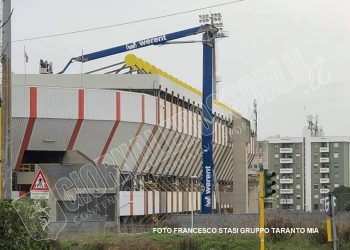 Taranto, iniziati i lavori allo stadio Iacovone