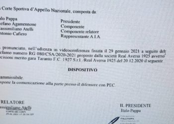 Real Agro Aversa, ennesima figuraccia: ricorso in appello inammissibile