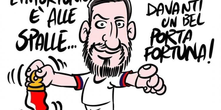 Sorrento-Taranto 0-3, la vignetta di Zaza
