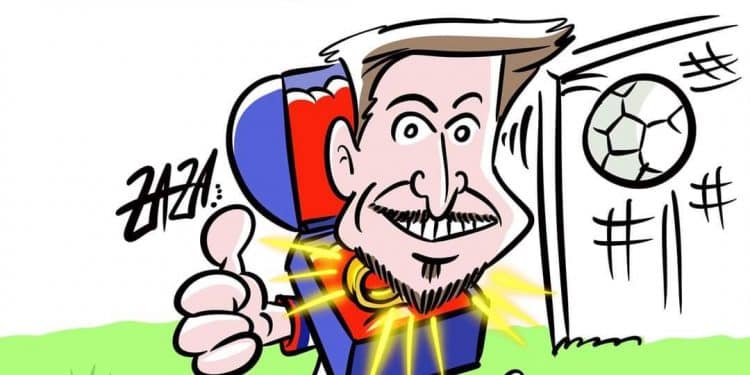 Sorrento-Taranto 0-3, la vignetta di Zaza