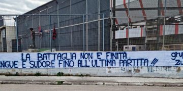 Taranto, nuovo striscione da parte del Gruppo Zuffa