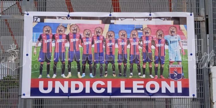 Taranto, ancora un omaggio dei tifosi ai “leoni” di Laterza