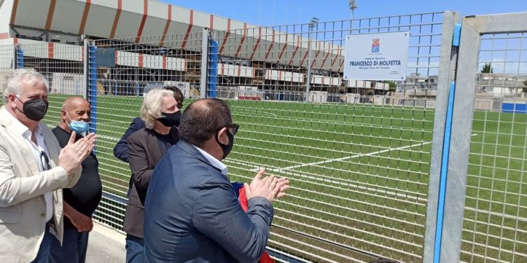Stadio “Erasmo Iacovone”, il sindaco Melucci svela due targhe