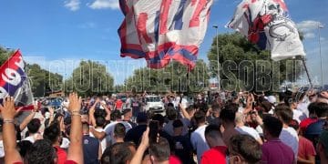 Taranto, i tifosi incontrano la squadra a Parco Cimino: le foto