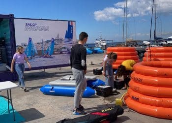 Ondabuena nel villaggio Inspire del SailGP