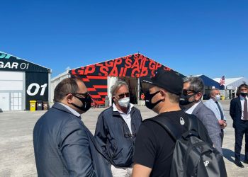 SailGP, sopralluogo del sindaco Melucci nell’area tecnica