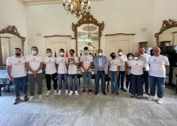 A Palazzo di Città atleti e dirigenti della “Mediterraneo”