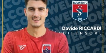 Taranto, ufficiale la firma di Davide Riccardi