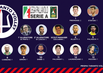 Il 9 agosto la Prisma Taranto Volley riparte in Superlega