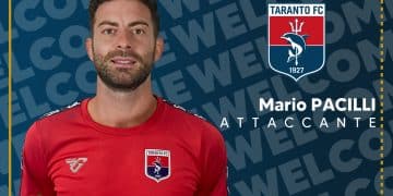 Taranto, ufficiale la firma di Mario Pacilli