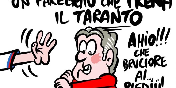Taranto-Monterosi 0-0, la vignetta di Leonardo Zaza