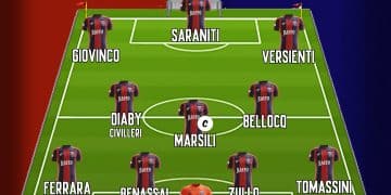 Taranto, probabile formazione: ipotesi Bellocq in campo dall’inizio