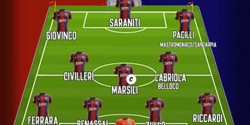 Taranto, probabile formazione: ballottaggio Mastromonaco-Pacilli in attacco