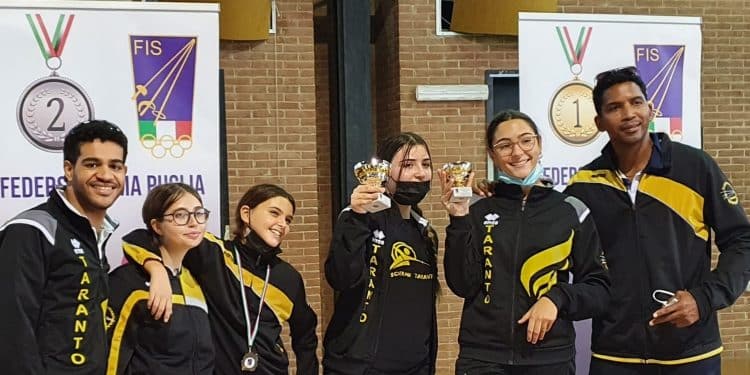 Prova Interregionale Gran Premio Giovanissimi, tris di medaglie per il Club Scherma Taranto
