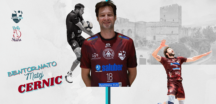 Matej Cernic, leggenda senza fine, rinnova con il Volley Club Grottaglie