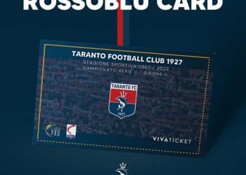 Taranto, al via la Rossoblù Card
