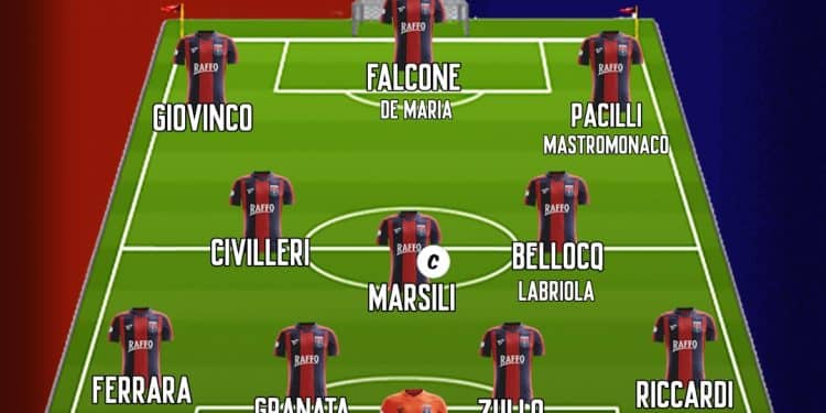 Taranto, probabile formazione: ipotesi Falcone dal 1′ come falso nueve