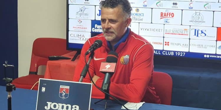 Taranto-Catania 3-2, Baldini: “Dispiace per il risultato, la partita l’abbiamo fatta noi”