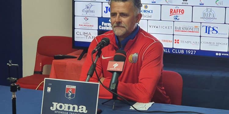 Taranto-Catania 3-2, Baldini: “Dispiace per il risultato, la partita l’abbiamo fatta noi”