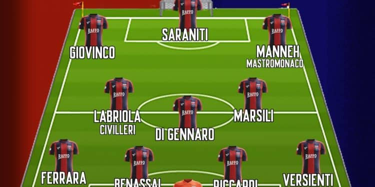 Taranto, probabile formazione: dubbio Mastromonaco-Manneh in attacco