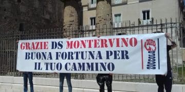 Taranto, lo “Zoccolo Duro” ringrazia Francesco Montervino