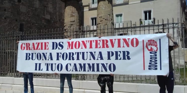 Taranto, lo “Zoccolo Duro” ringrazia Francesco Montervino