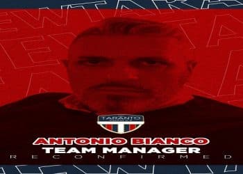 New Taranto, il team manager è ancora Antonio Bianco