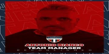 New Taranto, il team manager è ancora Antonio Bianco