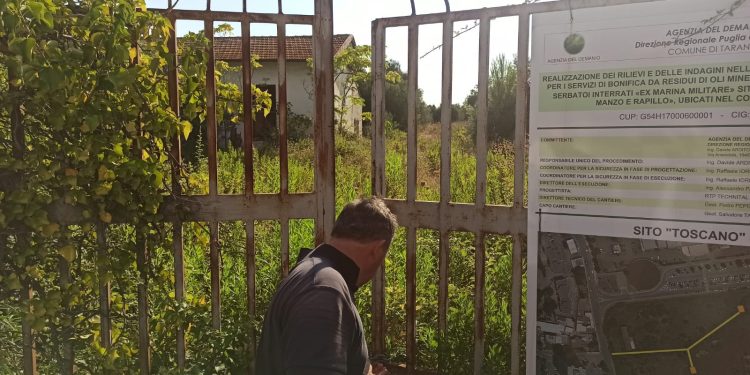 Campo polivalente a Taranto 2, sopralluogo dell’assessore Azzaro alle aree