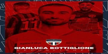 New Taranto, Bottiglione mette la “sesta”