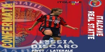 Italcave Real Statte, confermata Alessia Discaro