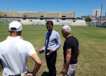 Sopralluogo dell’assessore Mattia Giorno nello stadio “Erasmo Iacovone”