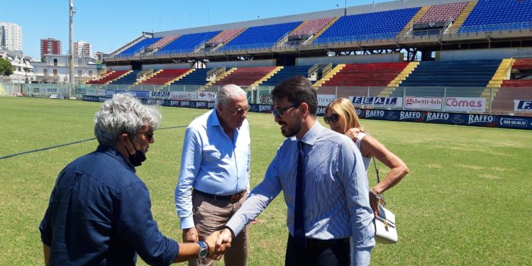 Sopralluogo dell’assessore Mattia Giorno nello stadio “Erasmo Iacovone”