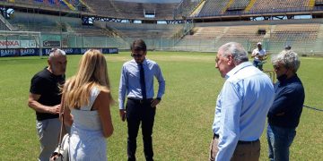 Sopralluogo dell’assessore Mattia Giorno nello stadio “Erasmo Iacovone”